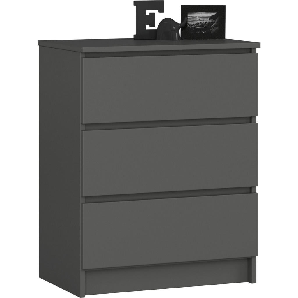 RAUMHIRSCH FURNITURE KOMODA grafitově šedá 77/60/40