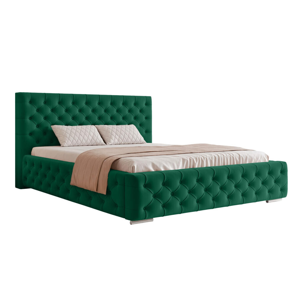 Fedve POLŠTÁŘOVÁ POSTEL CALLIA 160x200 cm, Zelená