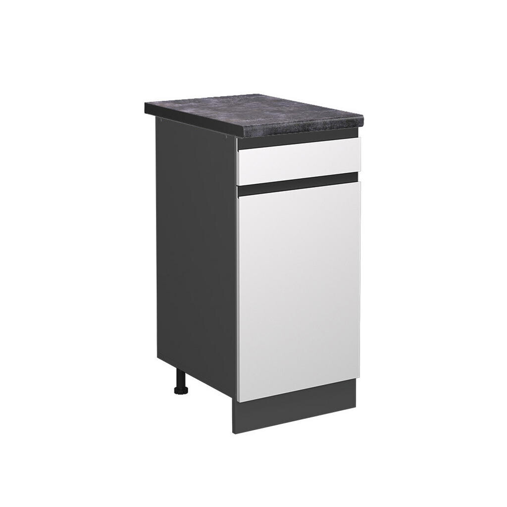 Vicco SPODNÍ SKŘÍŇKA KUCHYŇSKÉ LINKY R-Line Bílá 40 cm , PD Antracit