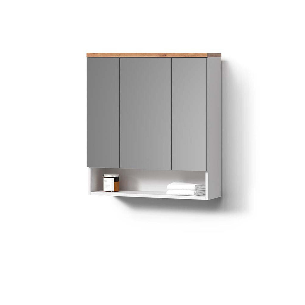 Livinity® KOUPELNOVÁ ZRCADLOVÁ SKŘÍŇKA Tanaro Bílá 70 x 77.5 cm se 3 dveřmi