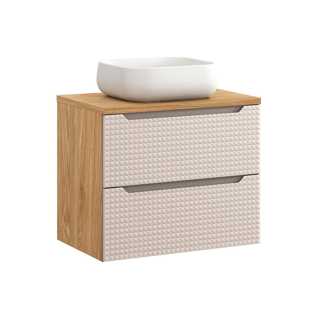 Petits-meubles UMYVADLO 70cm Mallory Béžová a dřevo