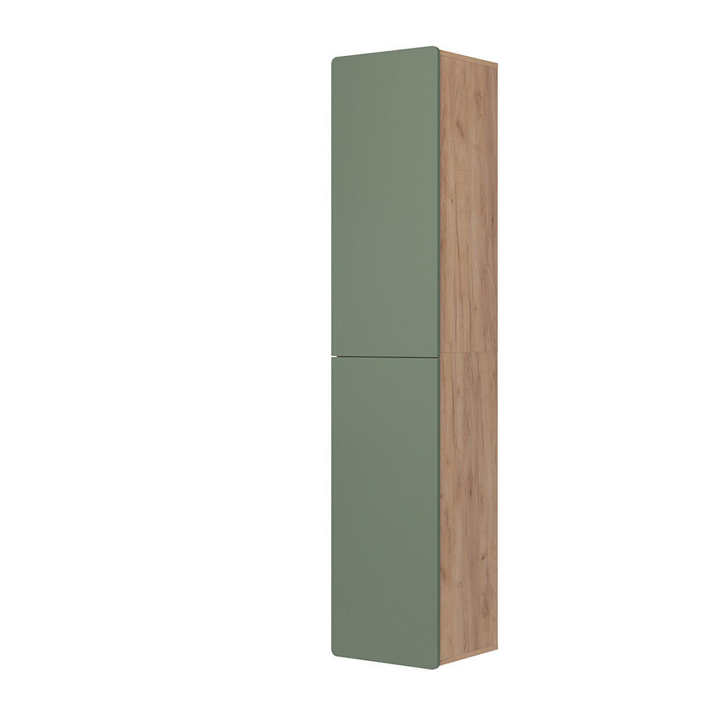 Vicco VYSOKÉ SKŘÍŇKY Izan Zelený/zlatý dub 36.6 x 171.6 cm