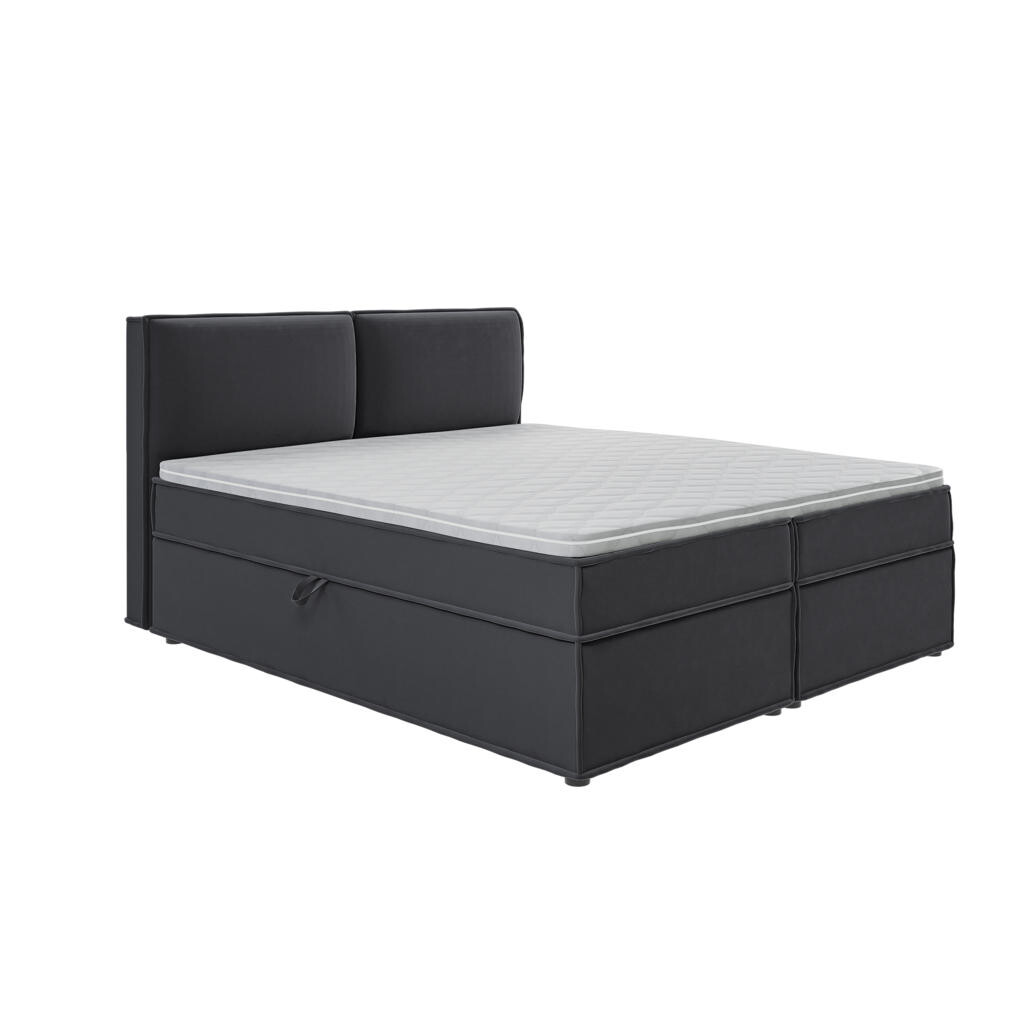 S-Style POSTEL BOXSPRING 180/200 cm Eclipse z grafitového mikrovlákna