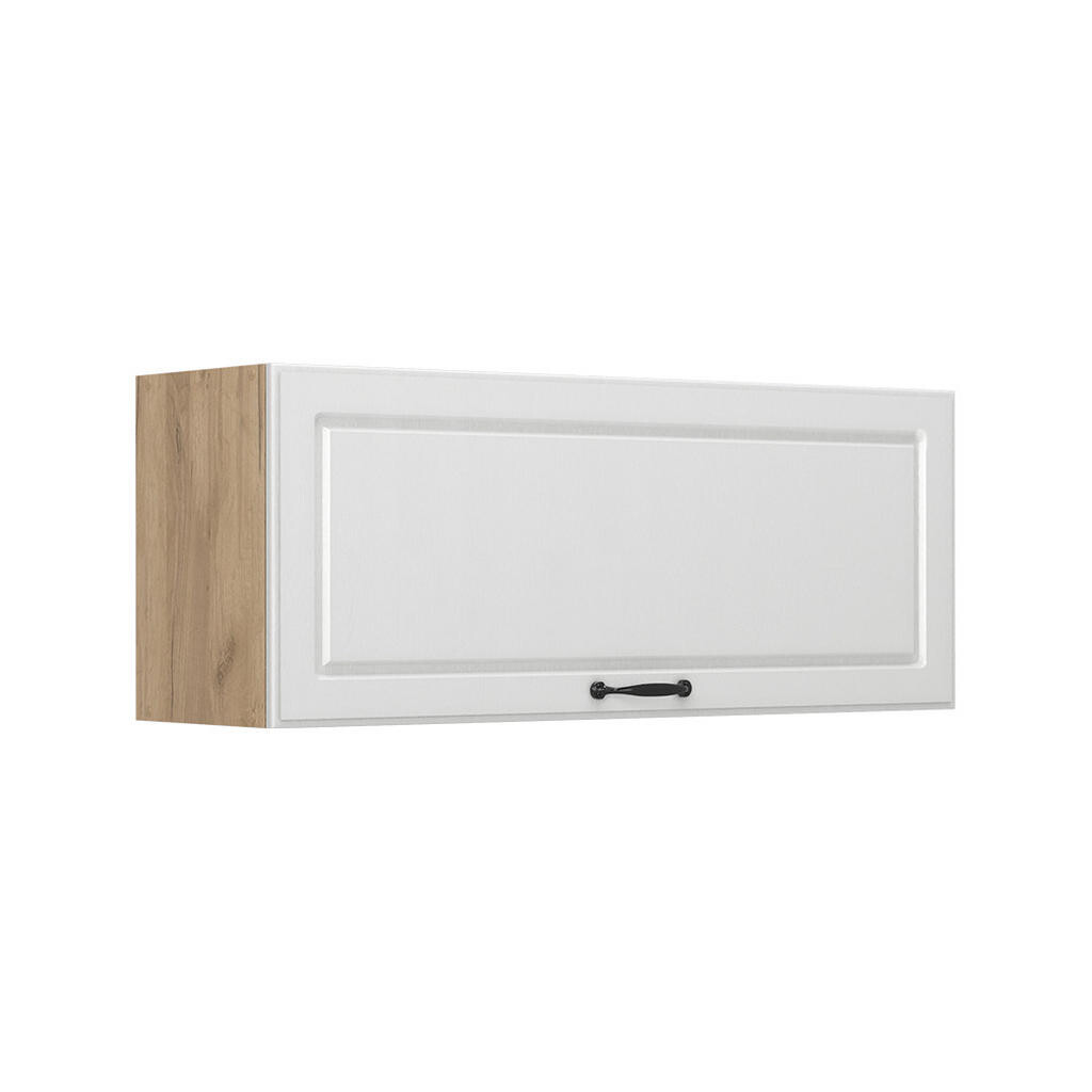 Vicco VĚŠÁK NA STĚNU R-Line, Bílý venkovský dům/Zlatý mocný dub, 100 cm Plochý