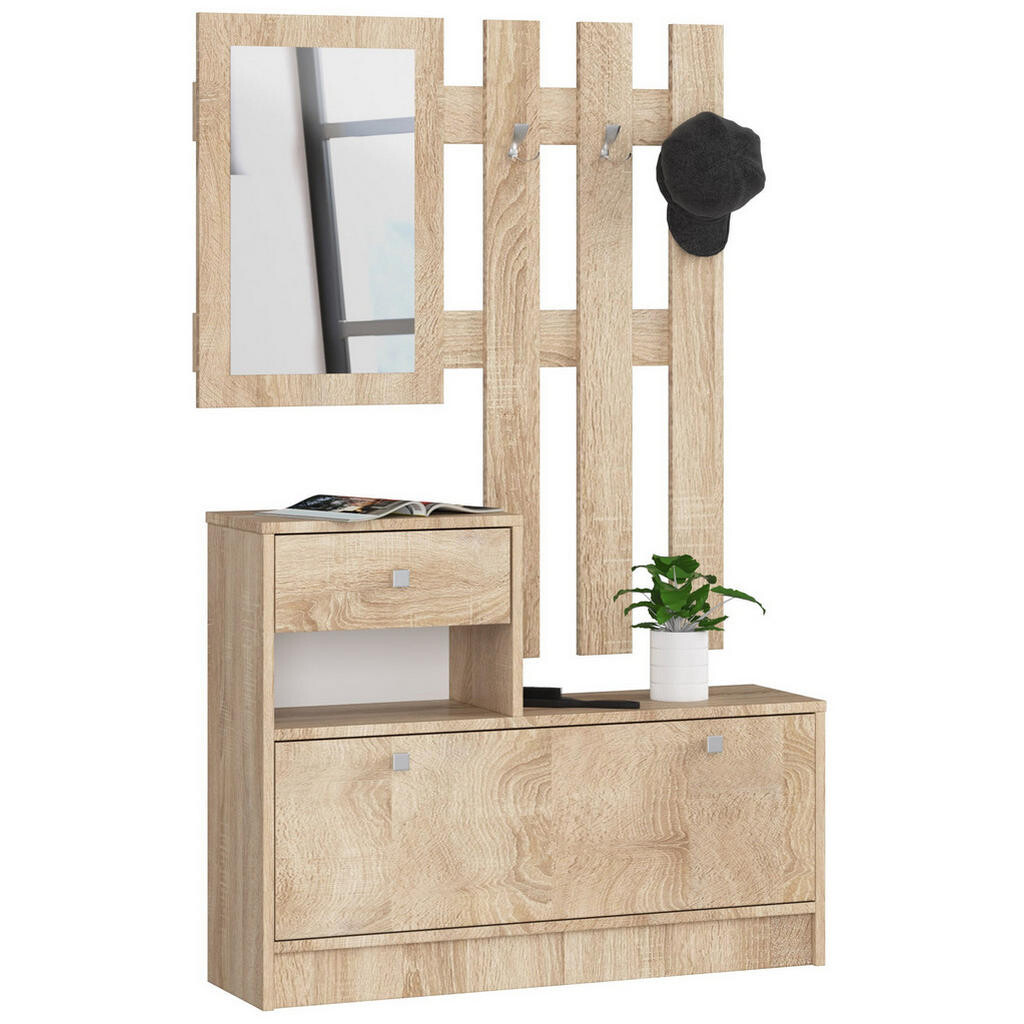 RAUMHIRSCH FURNITURE SKŘÍŇ NA BOTY dub Sonoma 170/90/25