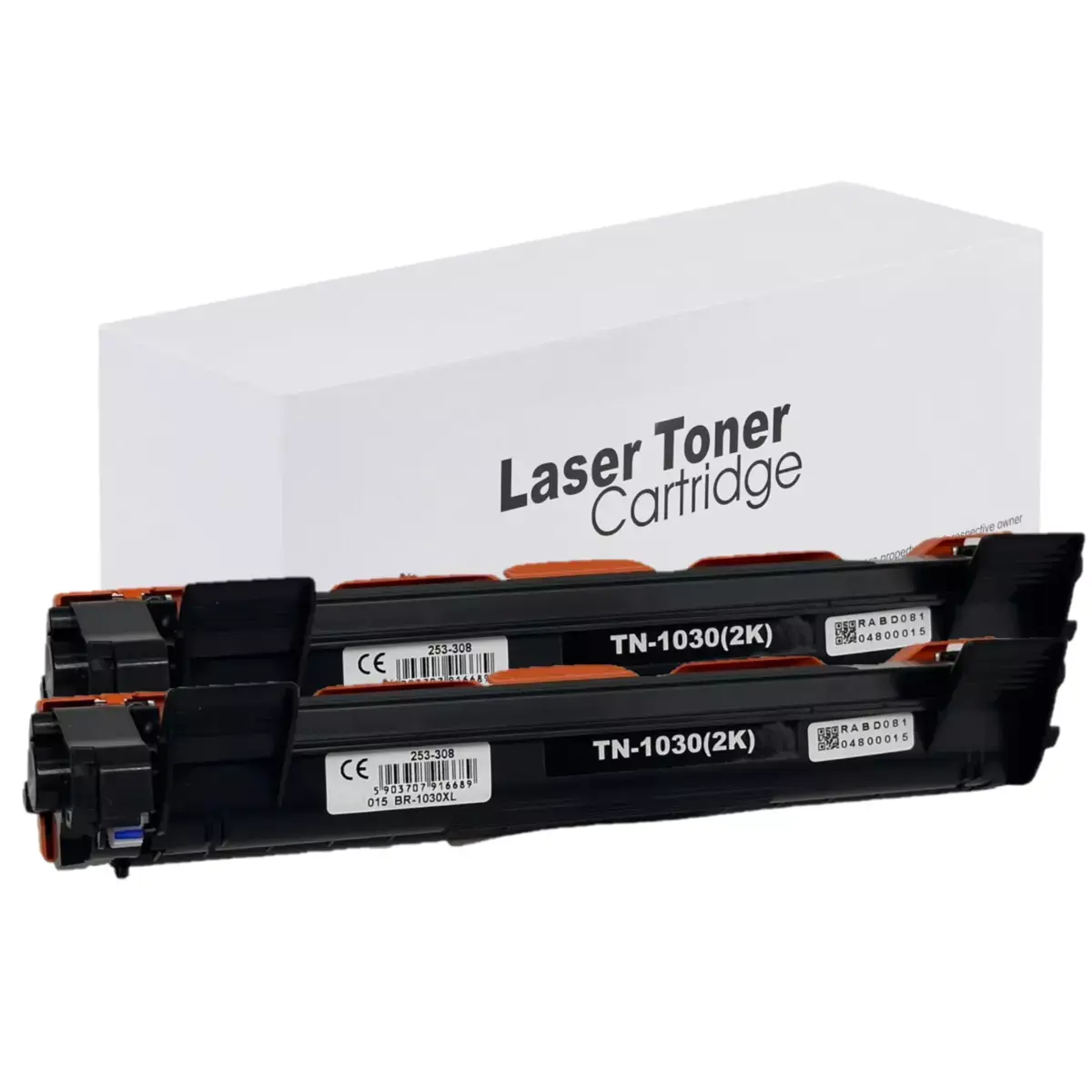 Tonery Náplně Toner Brother TN-1030 XL, TN-1050 XL, kompatibilní (Černý) 2-PACK