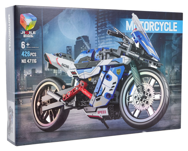 Stavebnice motocyklu JIQILE No.47116, 426 dílků