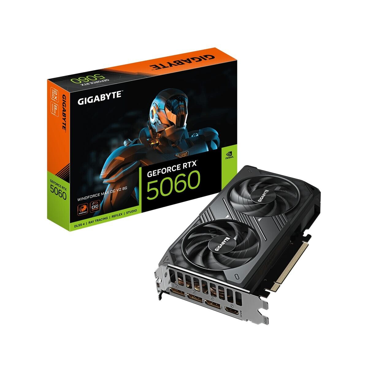 GIGABYTE GeForce RTX 5060 WINDFORCE MAX V2/Gaming/OC/8GB/GDDR7 GV-N5060WF2MAX OCV2-8GD