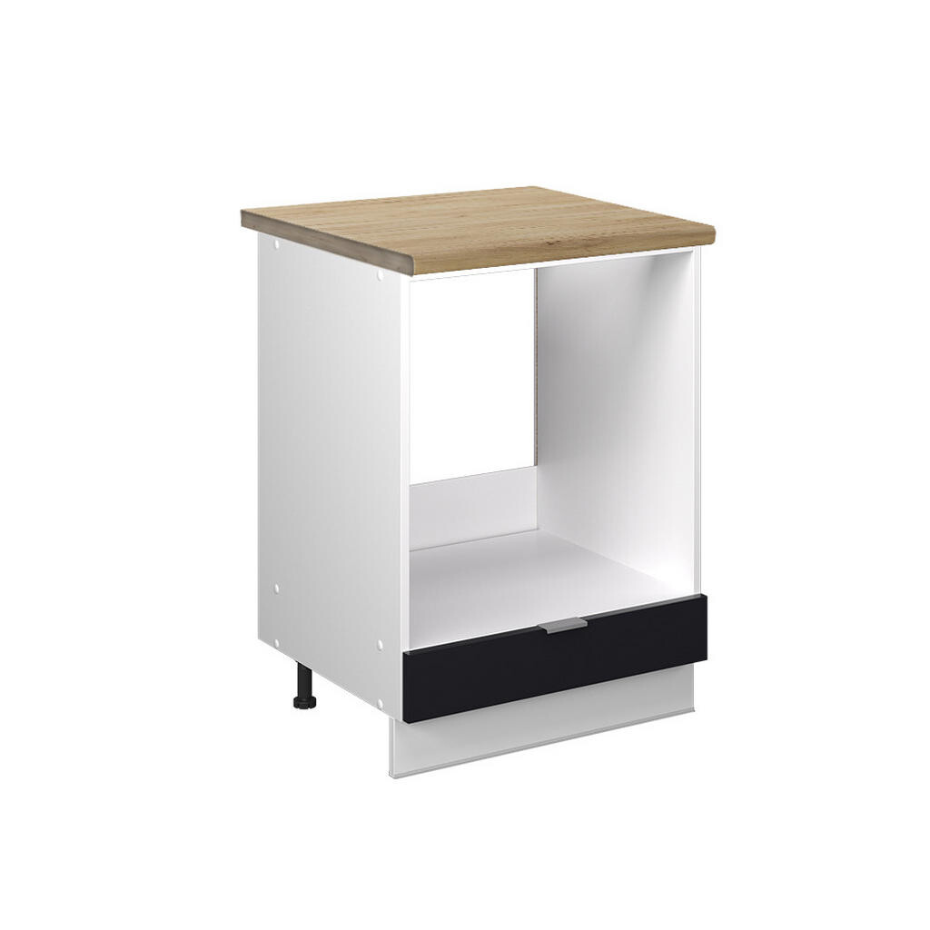 Vicco SKŘÍŇKA NA VESTAVĚNOU TROUBU Fame-Line Černý pruhovaný 60 cm , PD Dub
