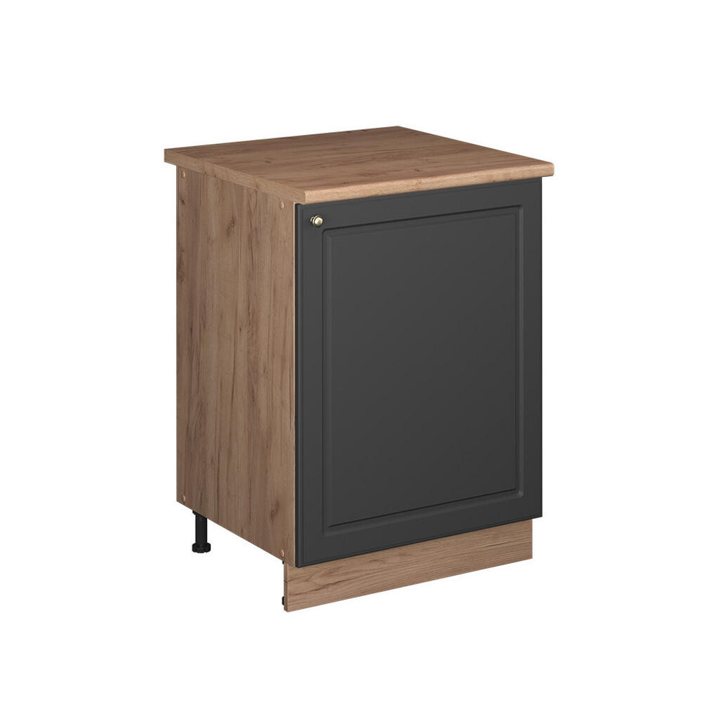 Vicco SPODNÍ SKŘÍŇKA KUCHYŇSKÉ LINKY Fame-Line, Anthrazit-Gold Landhaus/Zlatý mocný dub, 60 cm 1 dvířka s pracovní deskou