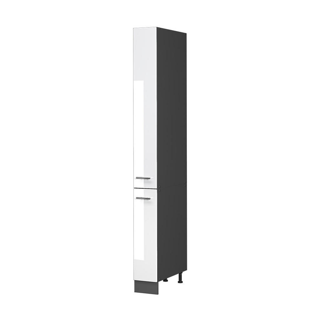 Vicco LÉKÁRNIČKOVÁ SKŘÍŇKA Fame-Line, Bílá vysoký lesk/Antracit, 20 cm