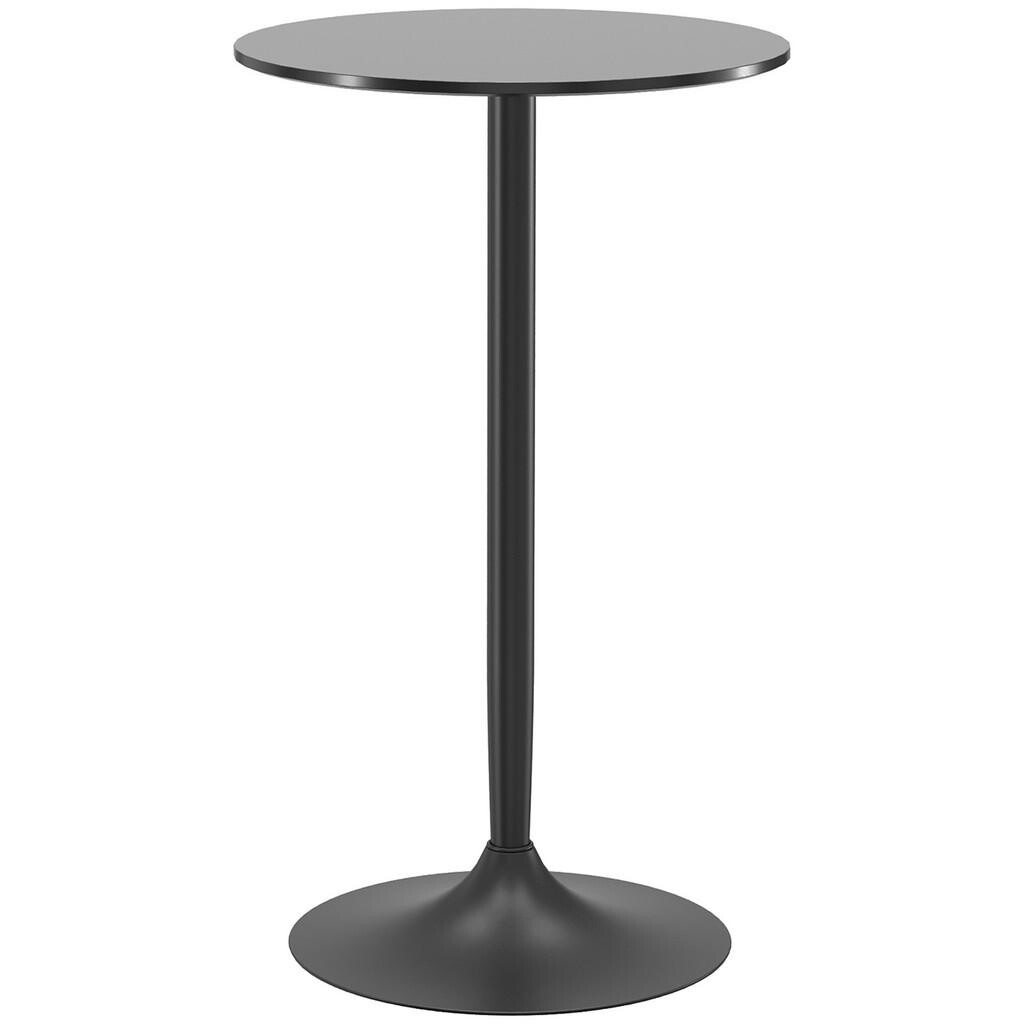 HOMCOM BAROVÝ STOLEK Stolek na stání Jídelní stůl Kulatý barový stůl do obývacího pokoje, Ø60 x 102 cm