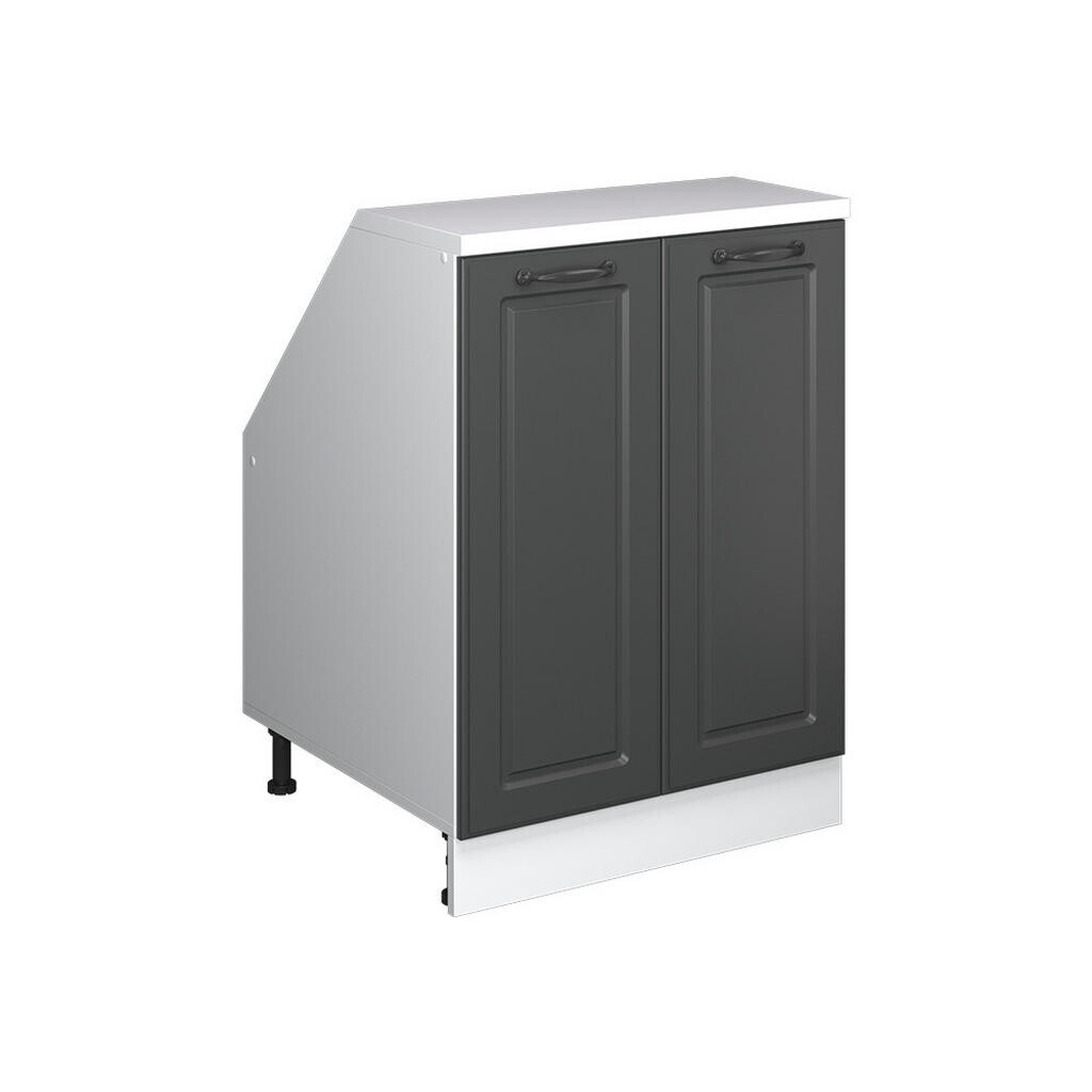 Vicco ŠIKMÁ SKŘÍŇ Rion Antracitový venkovský dům 60 x 81.6 cm se 2 dveřmi, korpus skříně hloubka 60 cm