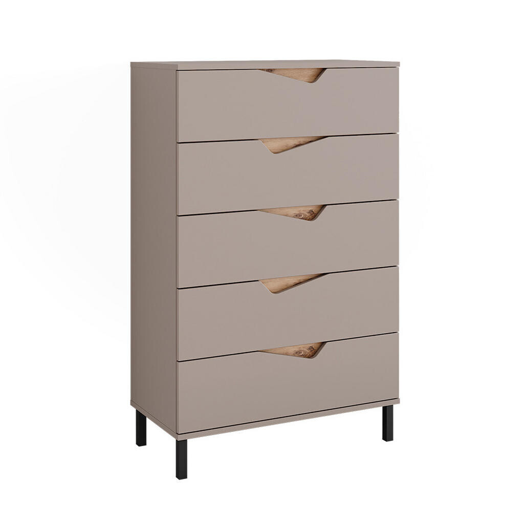 Vicco KREDENC Marelle Béžový dub/Artisan 76 x 120 cm s 5 zásuvkami