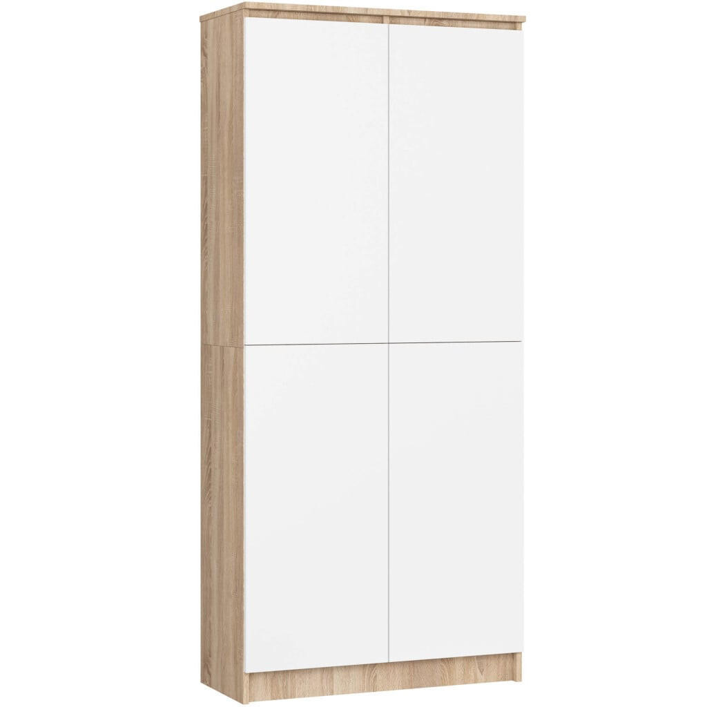 RAUMHIRSCH FURNITURE STOJANOVÁ POLICE Dub Sonoma, bílá 180/80/35