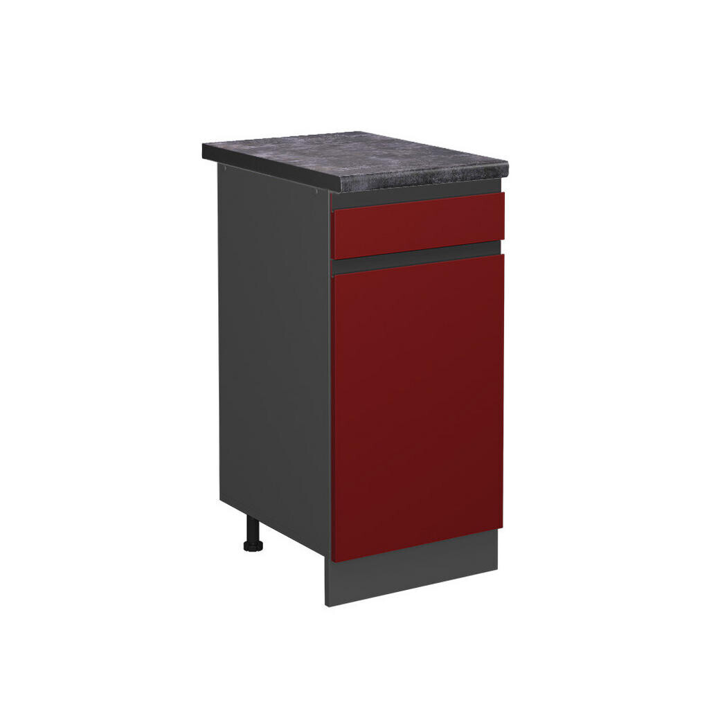 Vicco SPODNÍ SKŘÍŇKA KUCHYŇSKÉ LINKY R-Line Červená 40 cm , PD Antracit