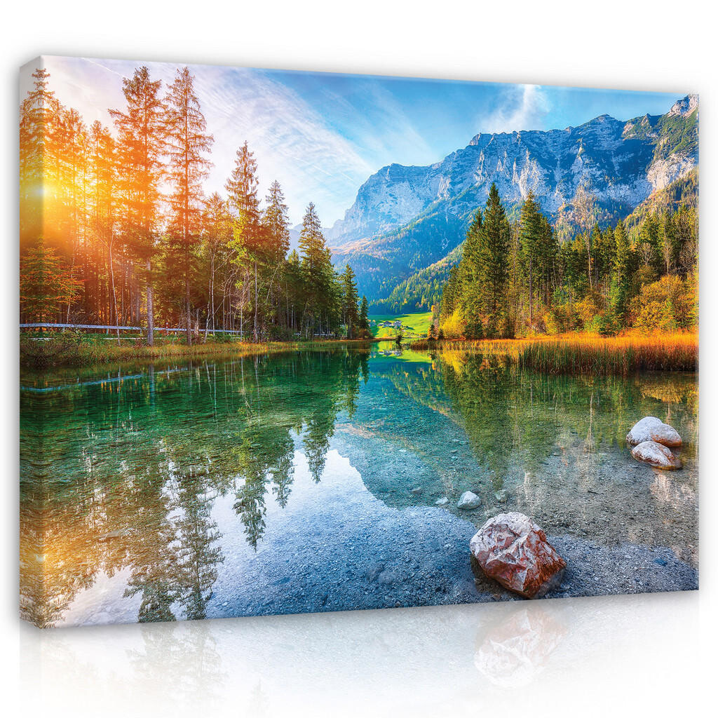 Wallarena PLÁTNO Příroda Hory Jezero 100x70