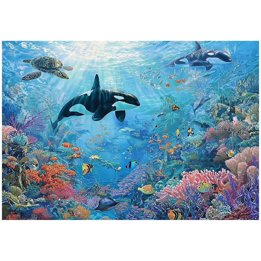 Wallarena FOTOTAPETA s motivem korálového útesu oceánu modrá 150x105 cm