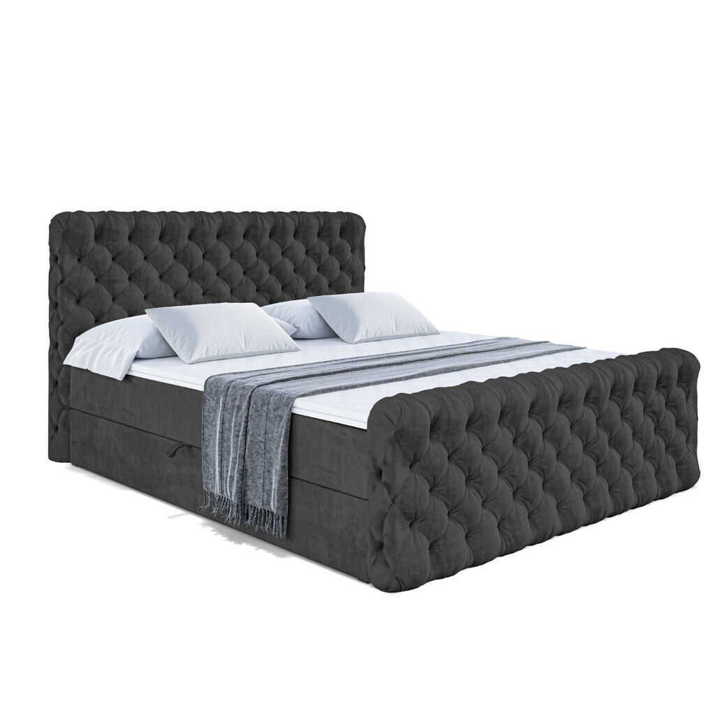 ALTDECOR AMERICKÁ postel BOXI8-Z – 120 × 200 cm – H3 – černá