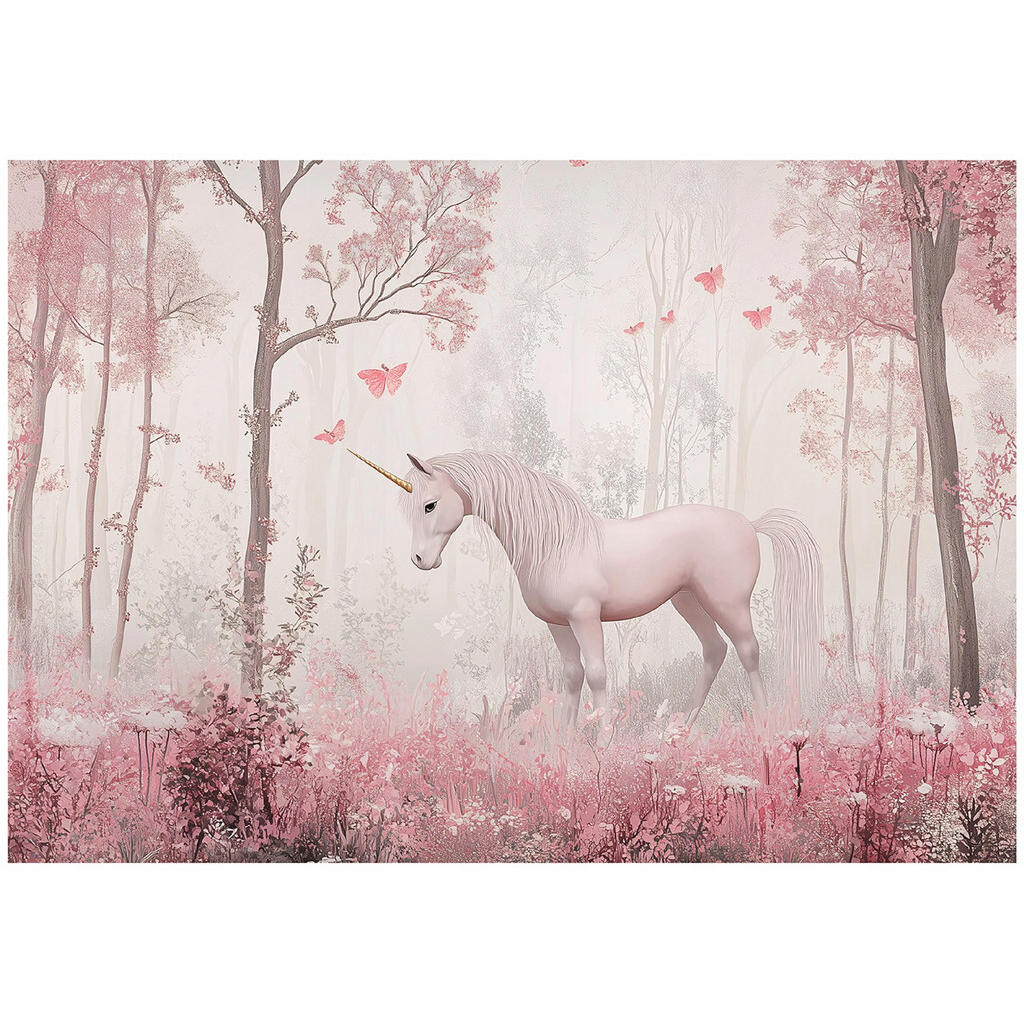 Wallarena TAPETA do dívčího pokoje design jednorožce vliesová fototapeta 250x175
