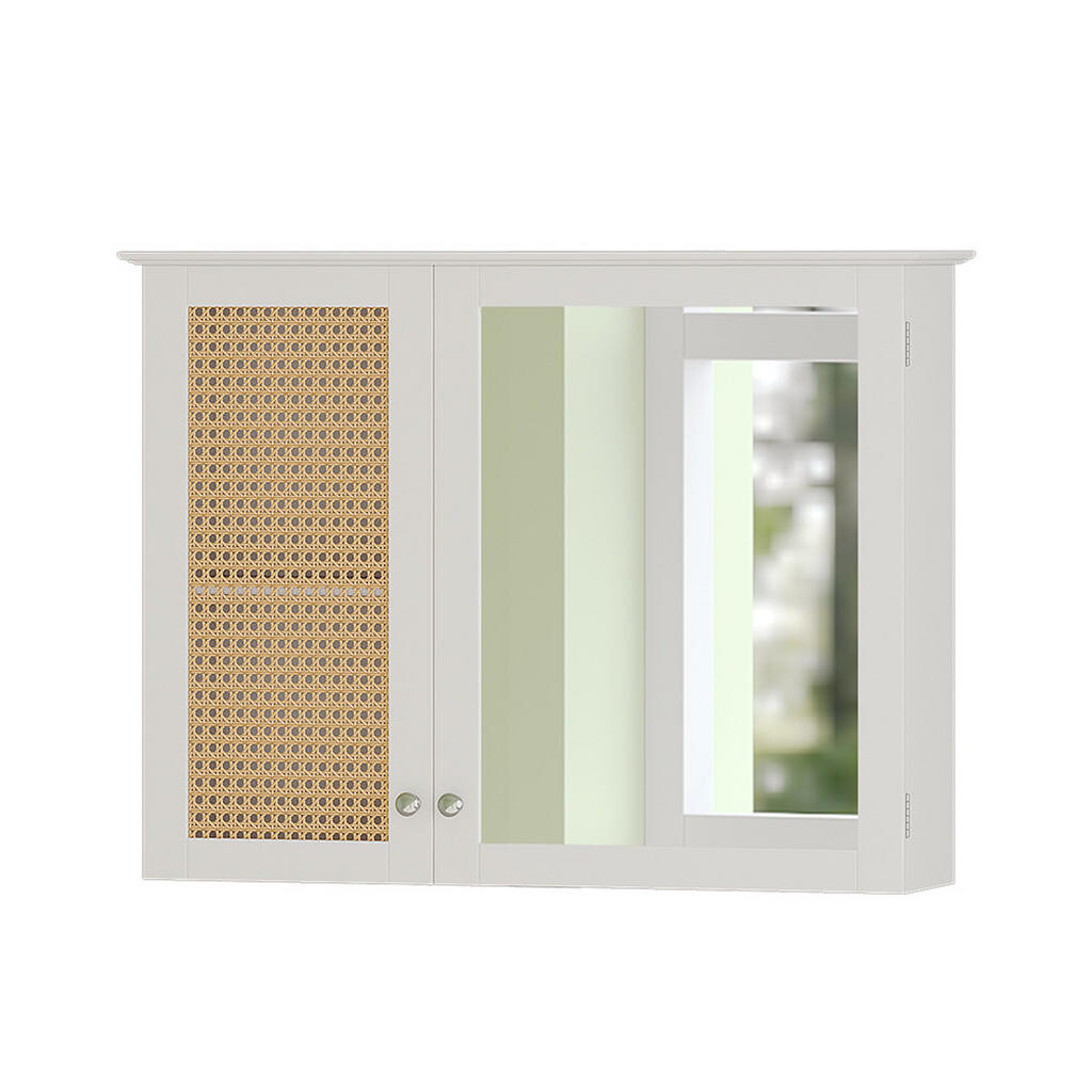 Vicco KOUPELNOVÁ ZRCADLOVÁ SKŘÍŇKA Rosario Bílá 68 x 49 cm se 2 dvířky