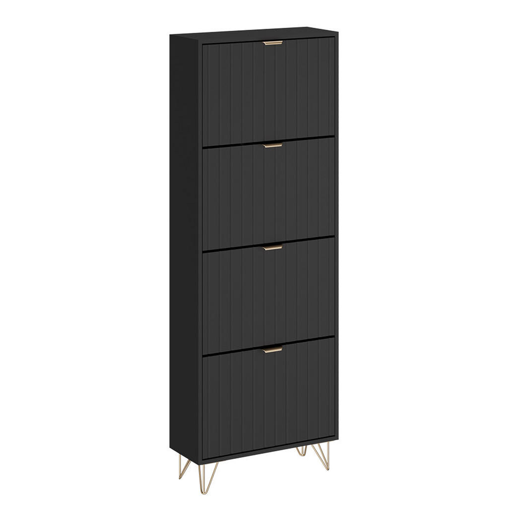 Vicco SKŘÍŇ NA BOTY Helge Černá 60 x 166.7 cm 4 přihrádky