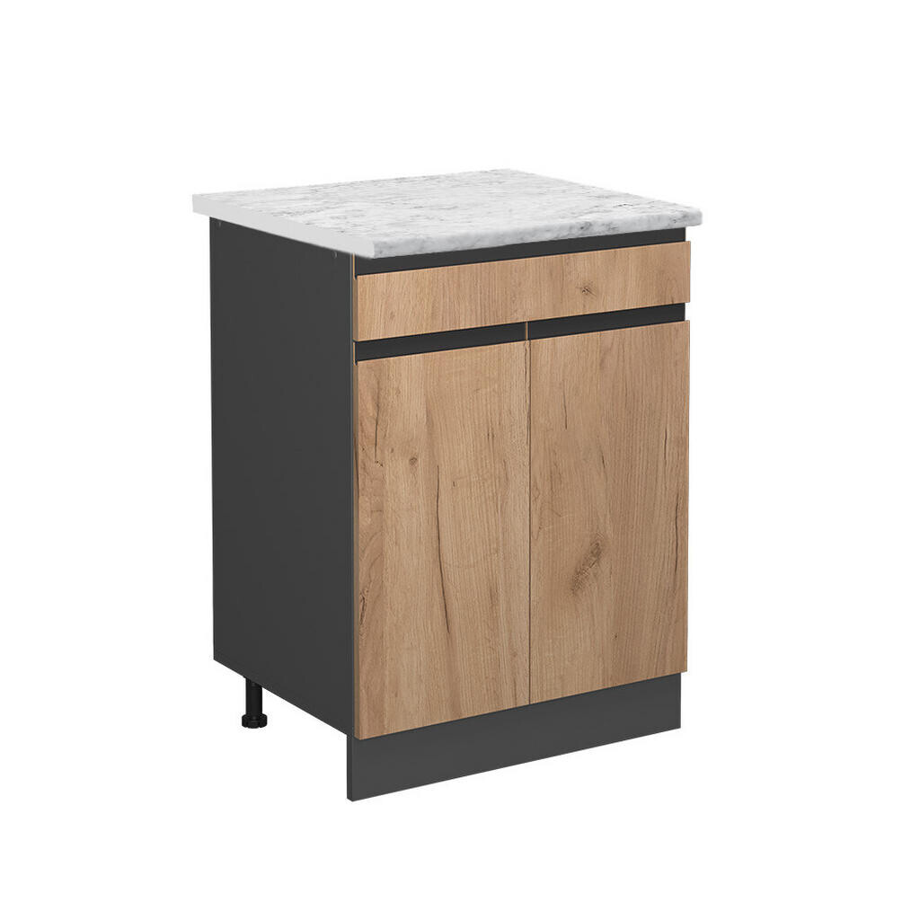 Vicco SPODNÍ SKŘÍŇKA KUCHYŇSKÉ LINKY R-Line Zlatý mocný dub 60 cm AP Marble