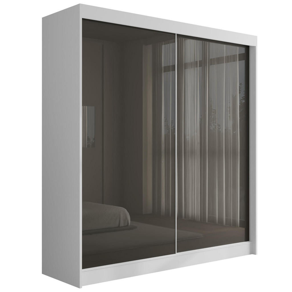 ALTDECOR ŠATNÍ SKŘÍŇ PEKA – 200 cm – bílá|šedá