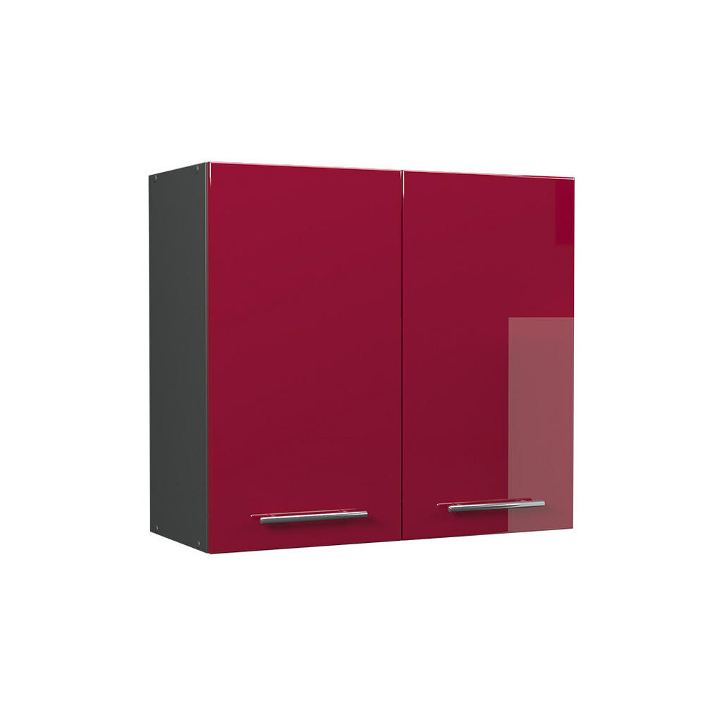 Vicco VĚŠÁK NA STĚNU Fame-Line, Bordó červená vysoký lesk/Antracit, 80 cm