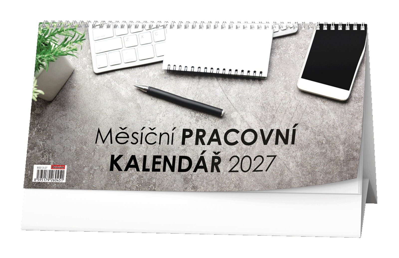 Stolní kalendář 2027 Měsíční pracovní