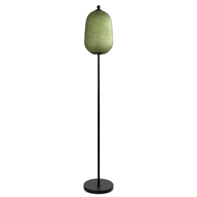 Stojací lampa RUTH 1 01 zelená / černá