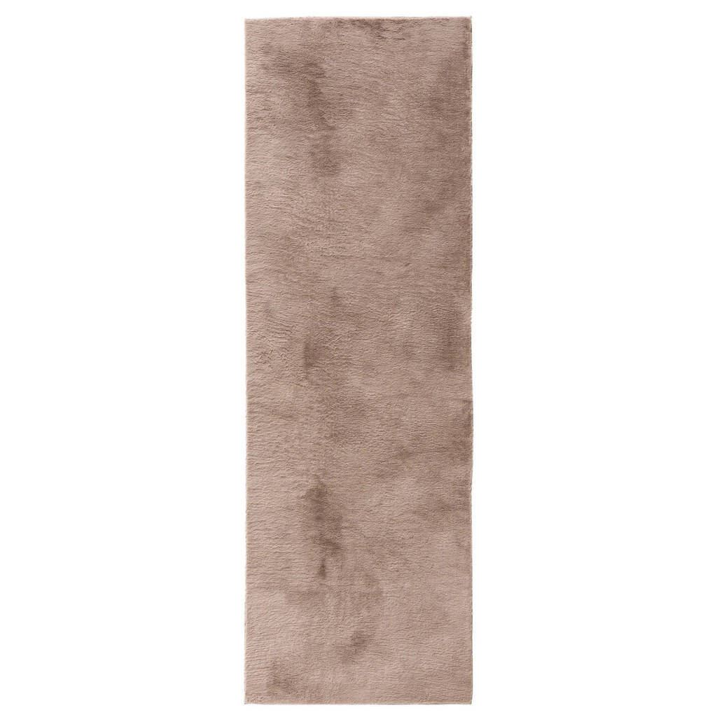 benuta UMĚLÉ kožíškové koberce Furry Taupe 70x200 cm