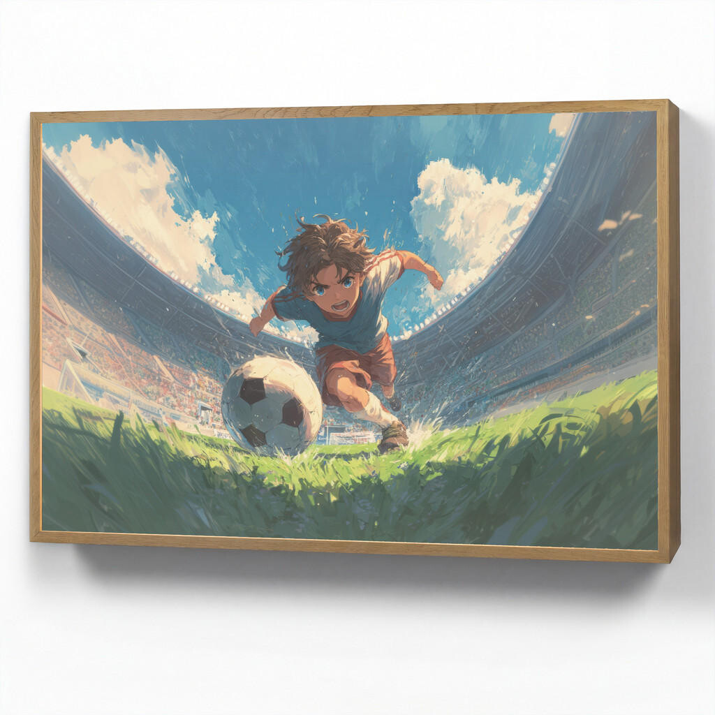 OnlyWow DOBÍJECÍ NOČNÍ LAMPIČKA Stadion - Fotbalista - Míč 100x70 cm