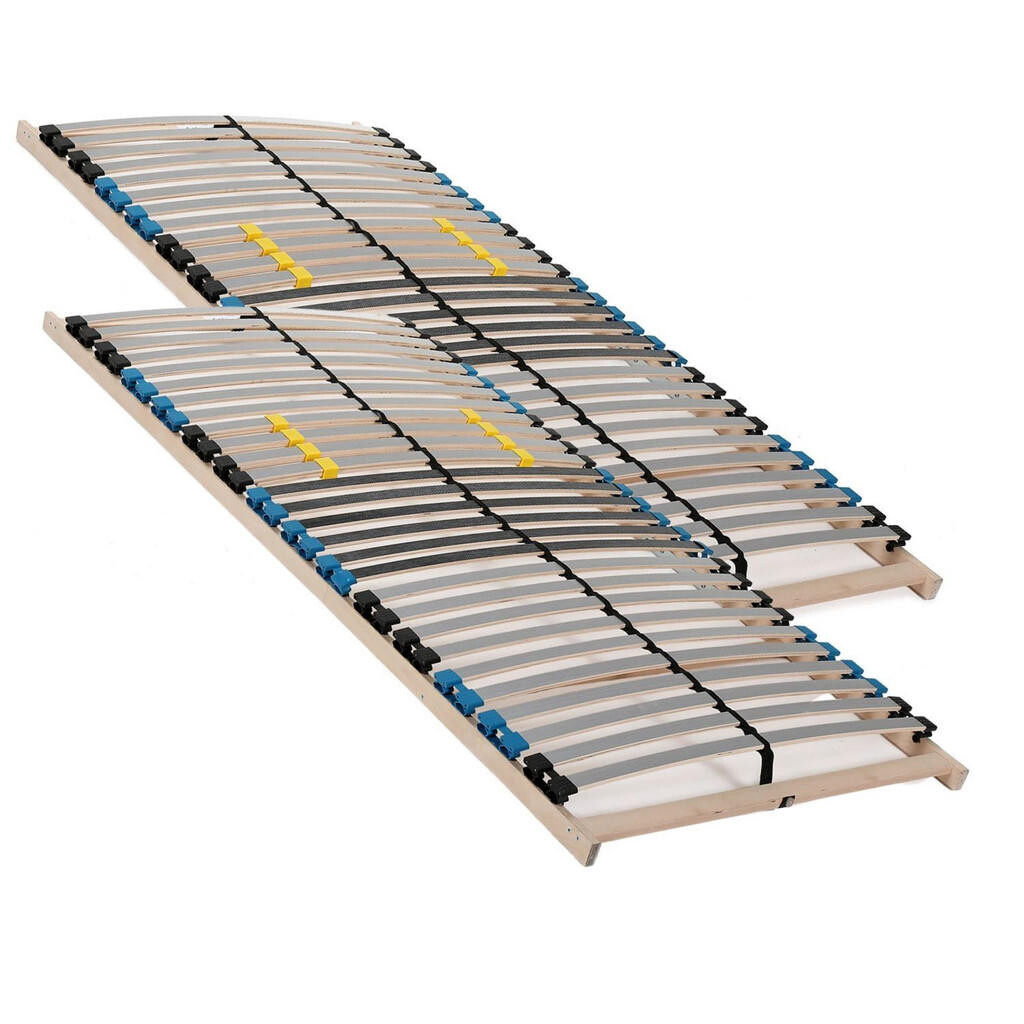 Sleepneo LAMELOVÝ rošt 200x200 cm(2x 100x200 cm) – 28 lamel, 7 zón, nosnost cca 130 kg, vrstvené březové dřevo, vlastní montáž