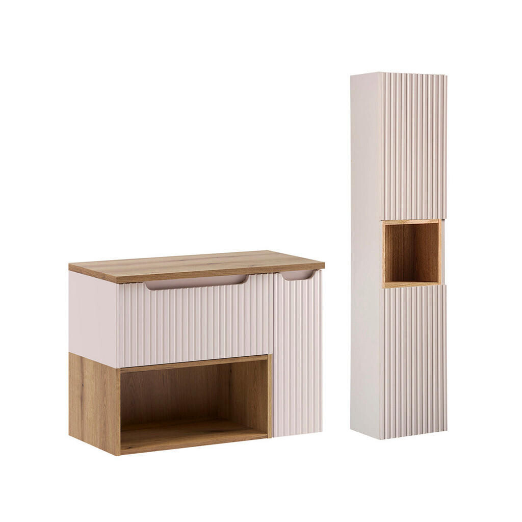 Petits-meubles SKŘÍŇKA POD UMYVADLO 80.4cm Riva 2er-Set Kašmír