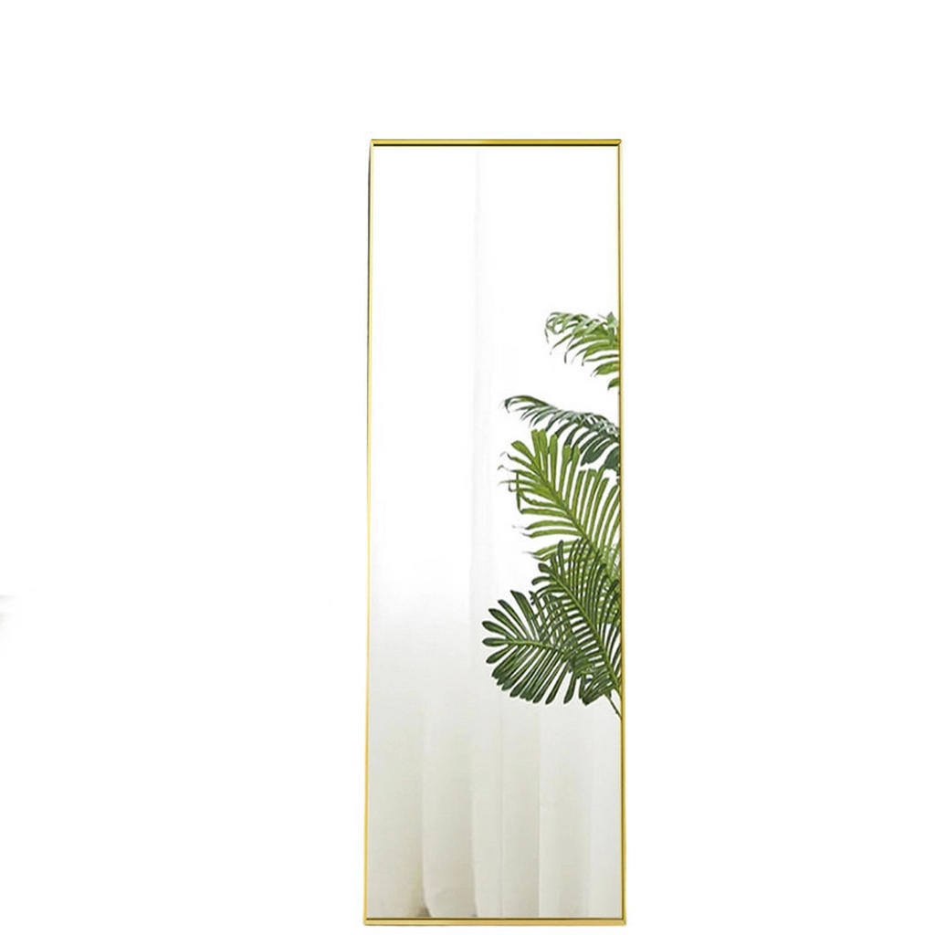 SHOPENTRA STOJACÍ zrcadlo, zlaté, 150x40cm, hliník, všestranné použití
