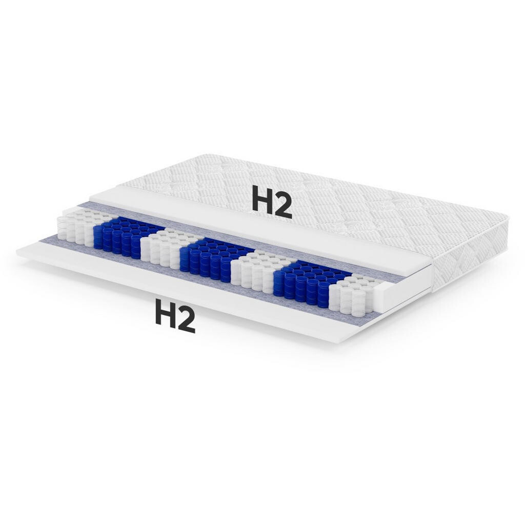 Beautysofa PRUŽINOVÁ MATRACE Mediro Form 20 cm, 7zónová, s vysoce elastickou pěnou, H2, 160×200