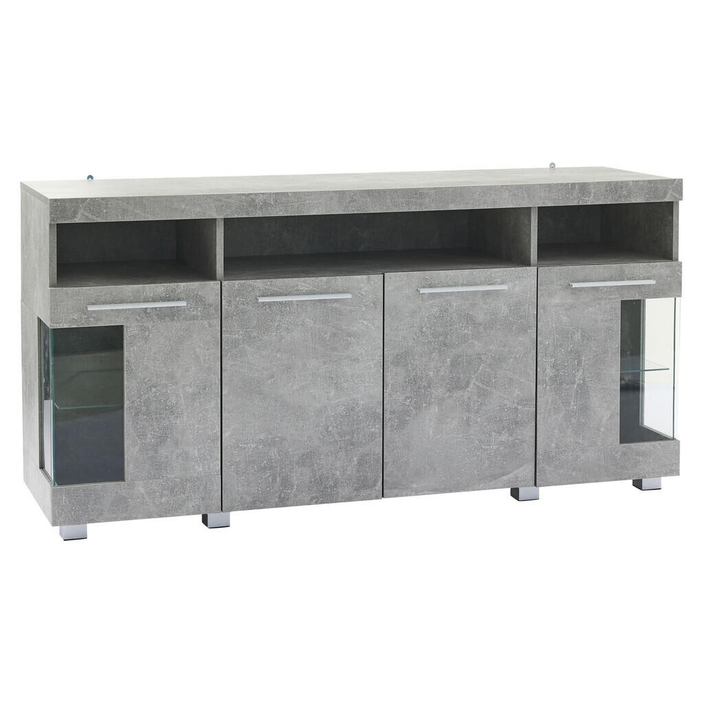 Urban Meuble SIDEBOARD se 3 přihrádkami a LED šedý