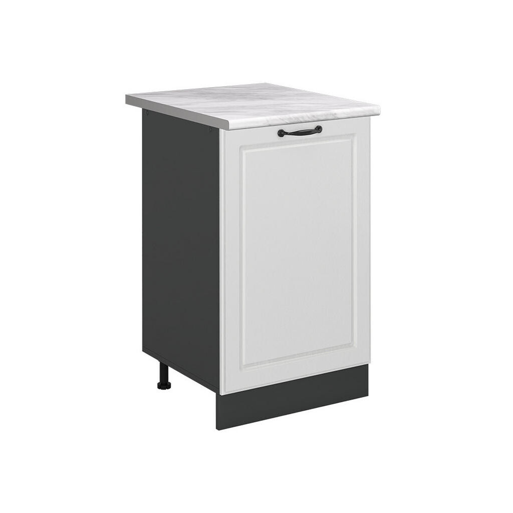 Vicco SPODNÍ SKŘÍŇKA KUCHYŇSKÉ LINKY R-Line, Bílý venkovský dům/Antracit, 50 cm pracovná doska Mramor