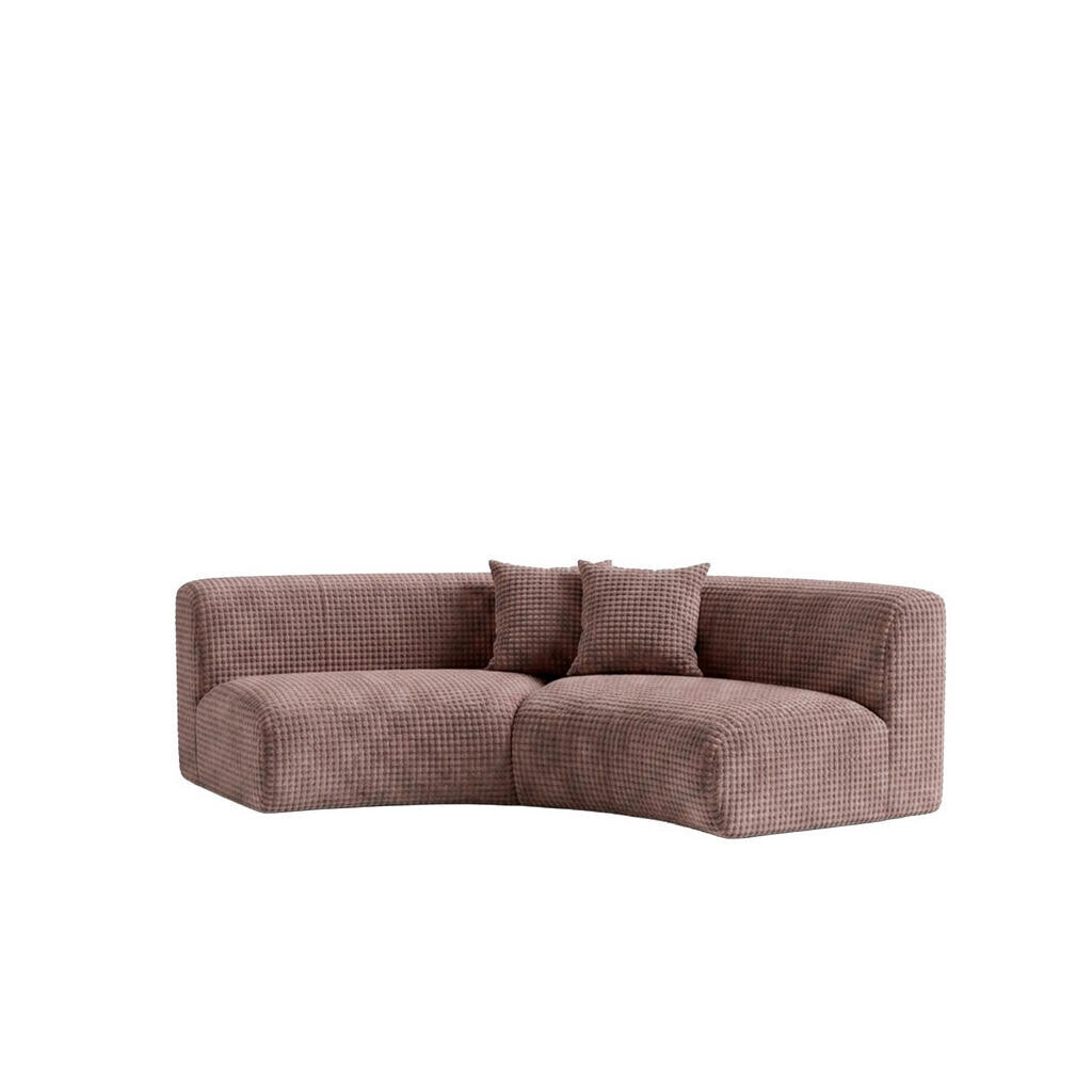 Kaiser Möbel POHOVKA zaoblená, žinylková látka Cremona, Taupe, GRETA