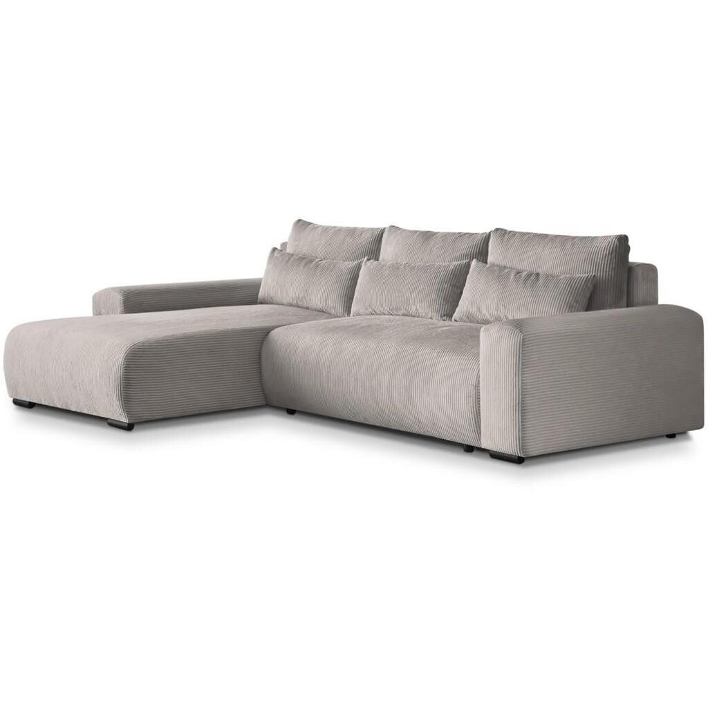Beautysofa ROHOVÁ rozkládací pohovka Benny cappuccino, levá