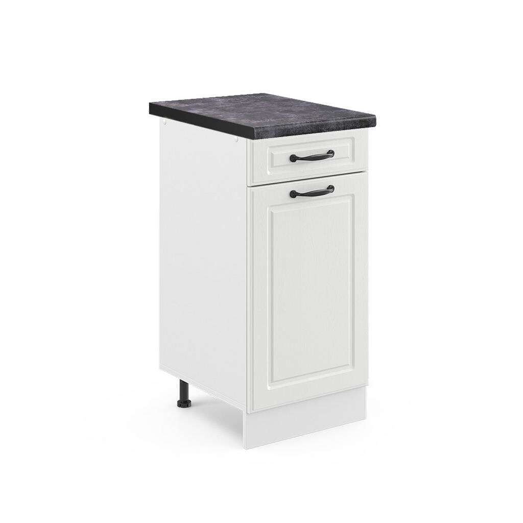 Vicco SPODNÍ SKŘÍŇKA KUCHYŇSKÉ LINKY R-Line Bílý venkovský dům 40 cm , PD Antracit