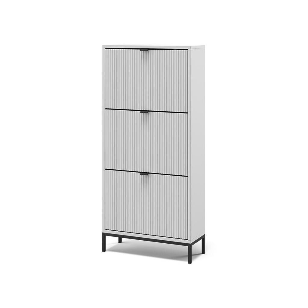 Vicco BOTNÍK NA BOTY Eliza Bílá 60 x 130 cm se 3 sklopnými zásuvkami