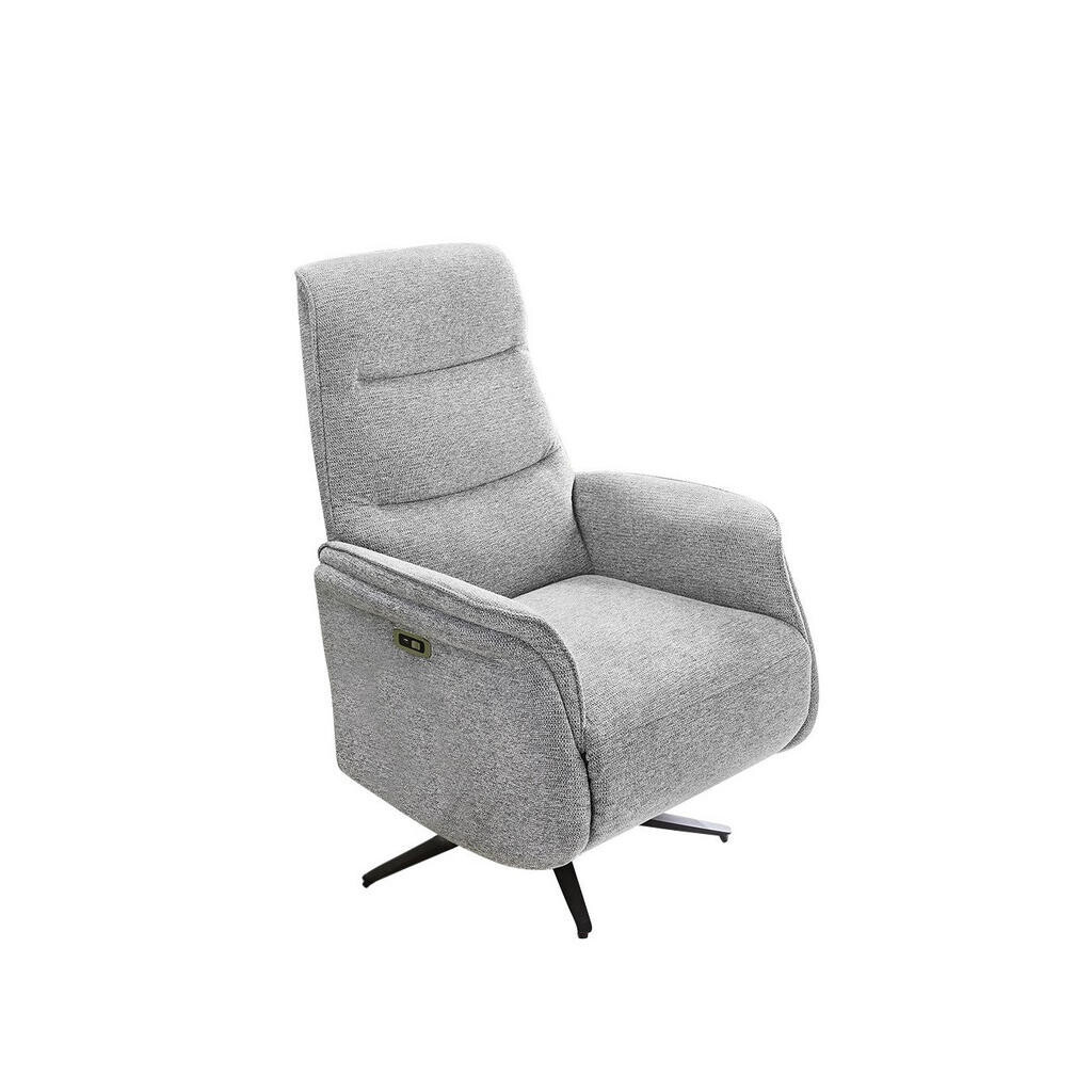 luma-home ELEKTRICKÉ RELAXAČNÍ KŘESLO s funkcí masáže a vyhřívání, nastavení pomocí dvou motorů, 74 × 89 × 108 cm (Š×H×V), potah ze ženilky, šedá / 15