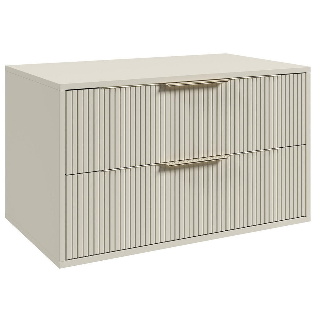 Badplaats SKŘÍŇKA POD UMYVADLO Rimini 2 zásuvky cashmere - 80 x 46 x 46 cm