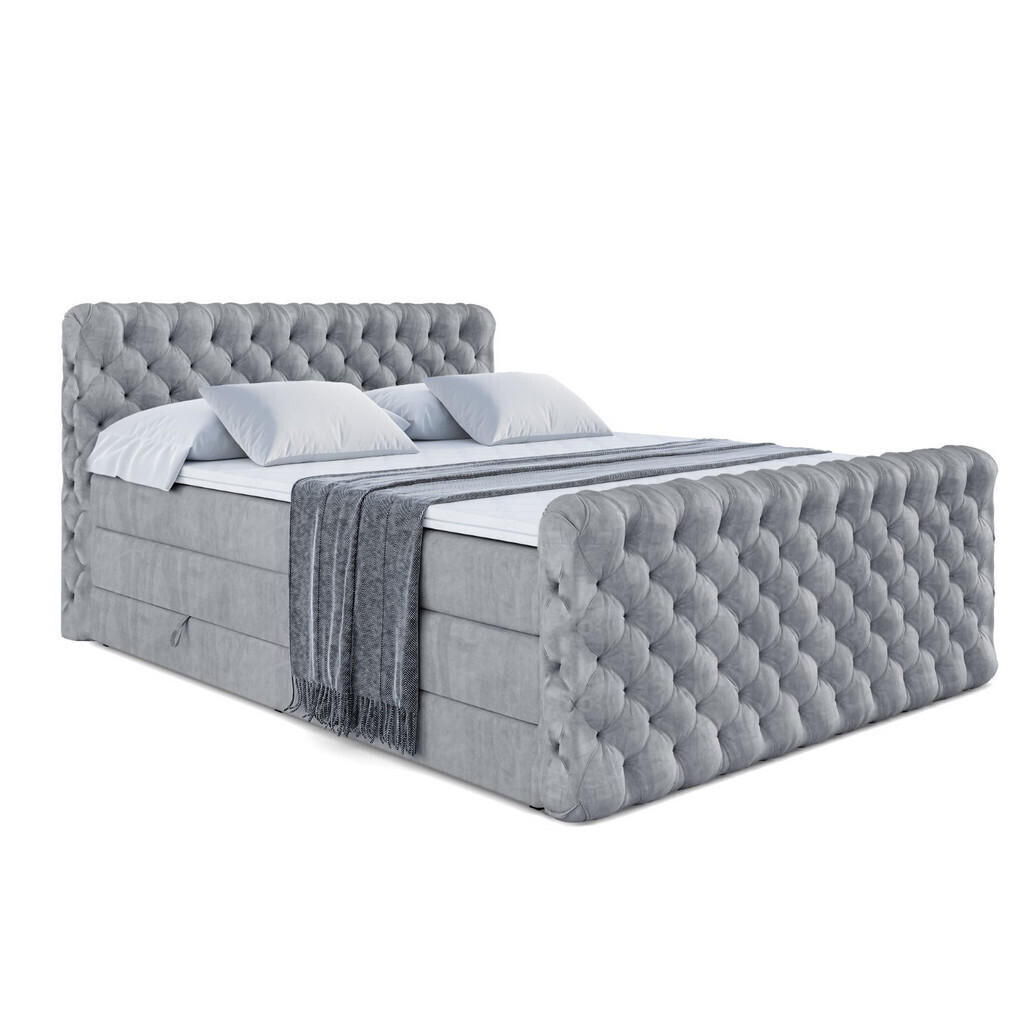 ALTDECOR POSTEL boxspring BOXI8-Z KING – 120 × 200 – H3/H4 – šedá