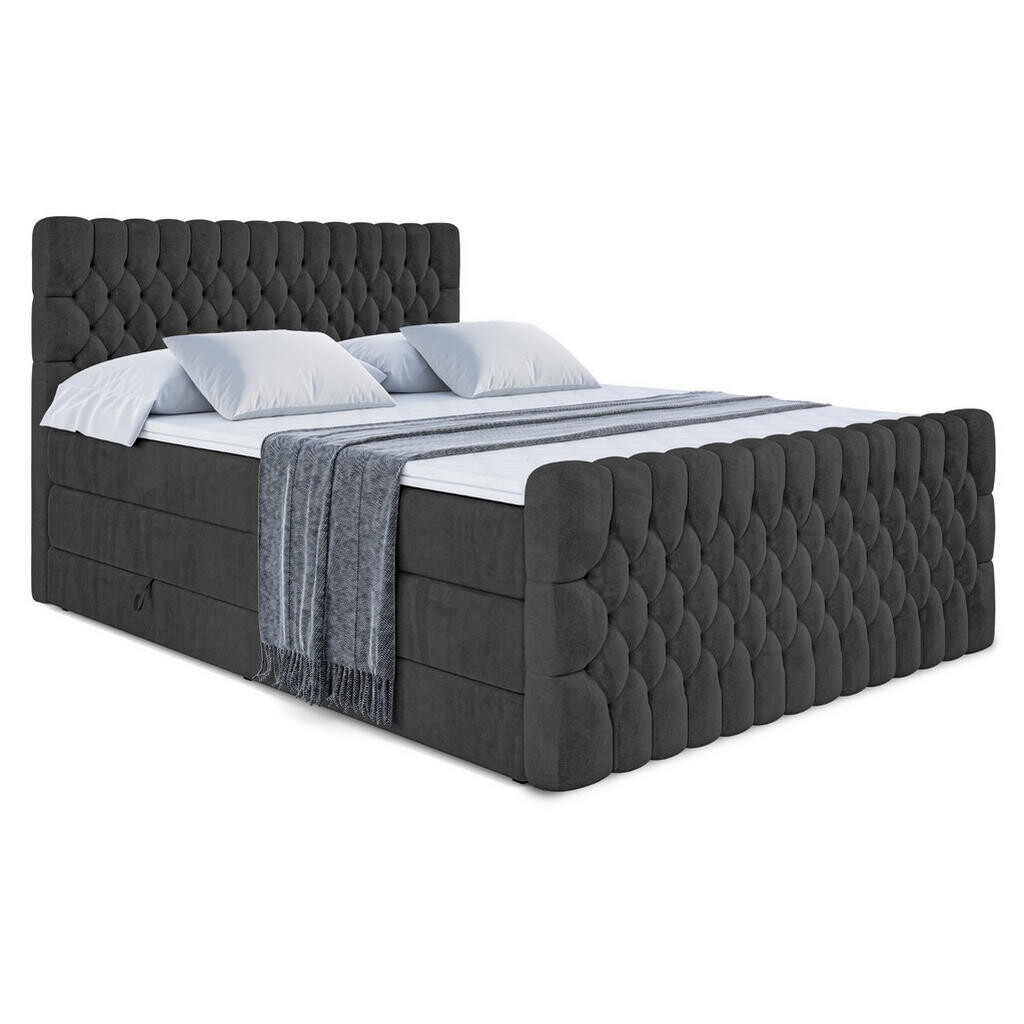ALTDECOR POSTEL boxspring SERENE-Z KING – 180 x 200 – H3/H4 – černá
