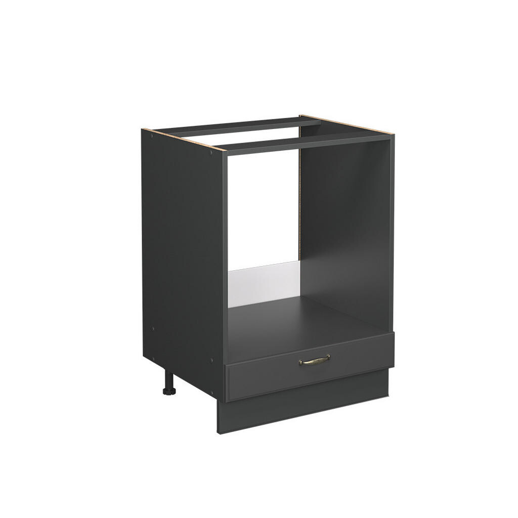 Vicco SKŘÍŇKA NA VESTAVĚNOU TROUBU Fame-Line Anthrazit-Gold Landhaus 60 cm , PD Mramor