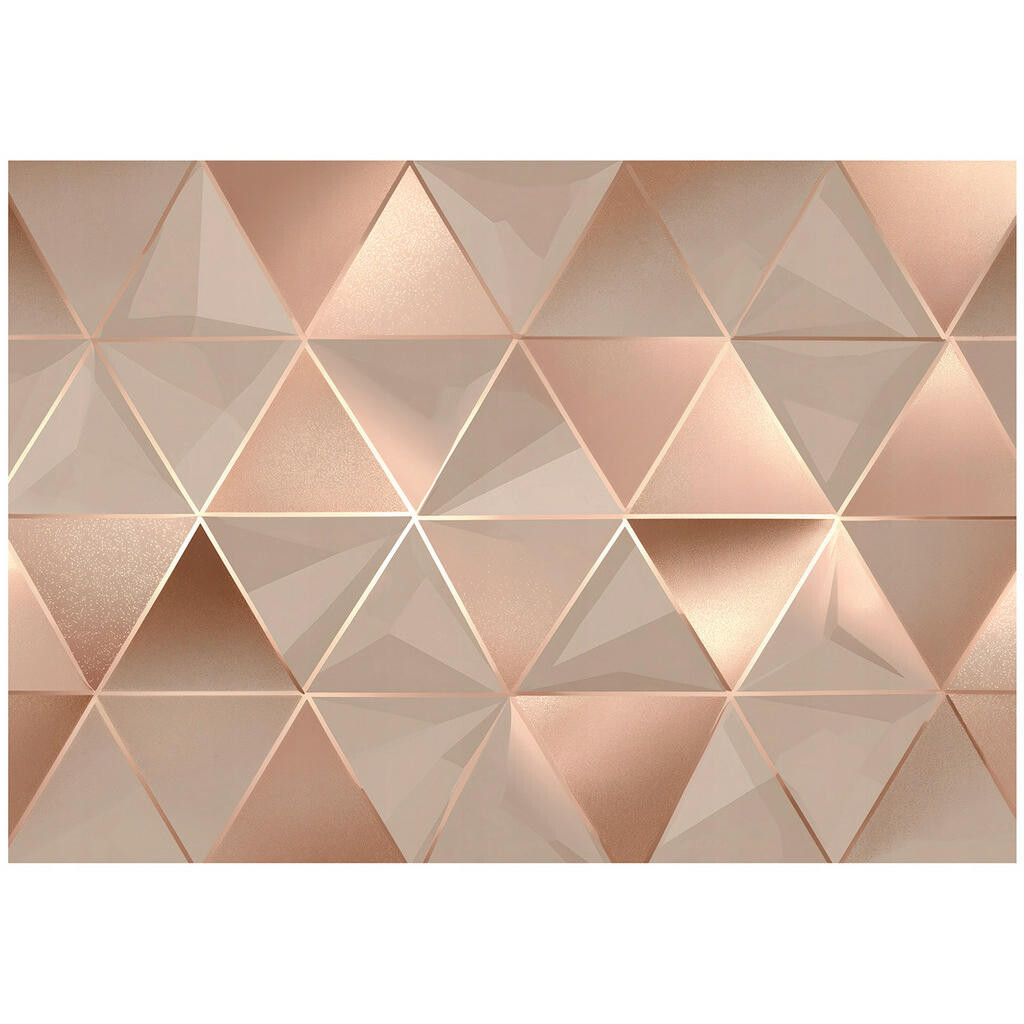 Wallarena ABSTRAKTNÍ geometrická fototapeta béžová 150x105 cm