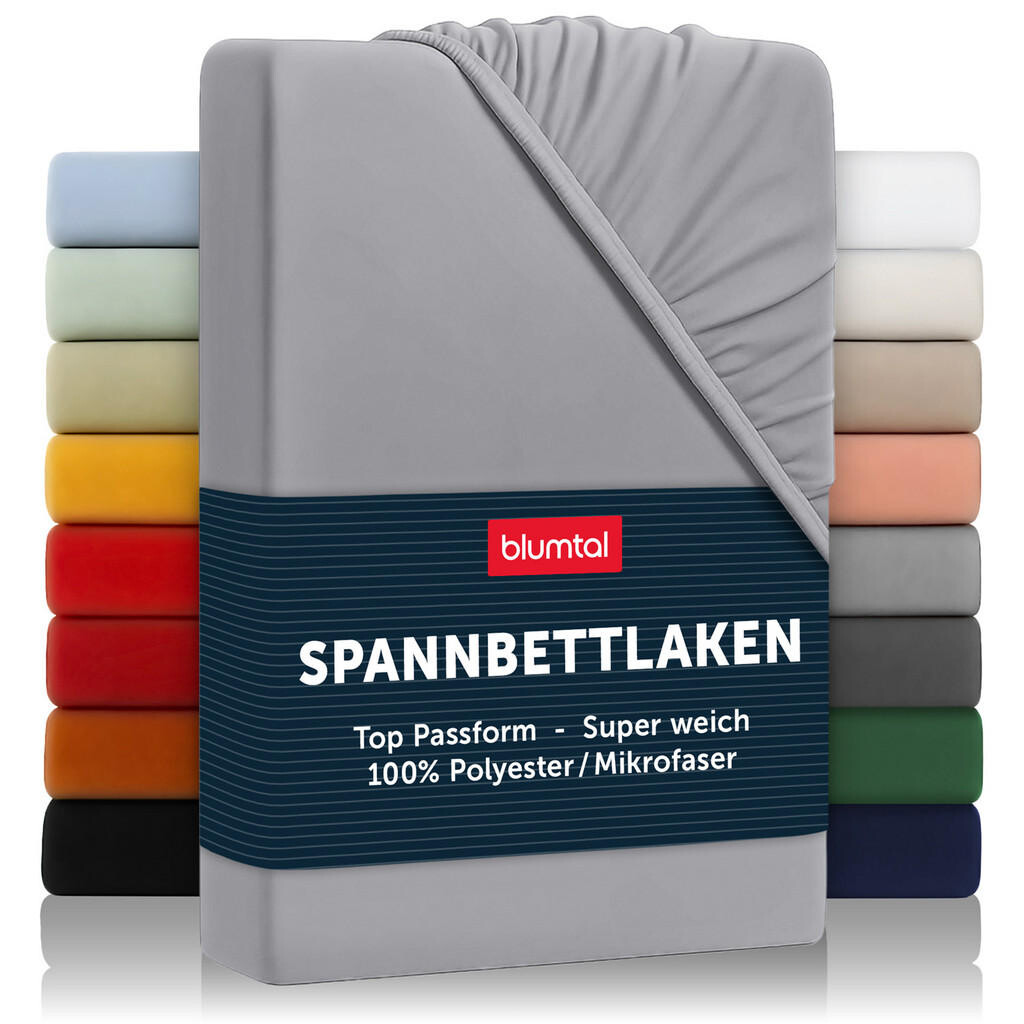 Blumtal NAPÍNACÍ prostěradlo z mikrovlákna, 100/200/30 cm, Šedá